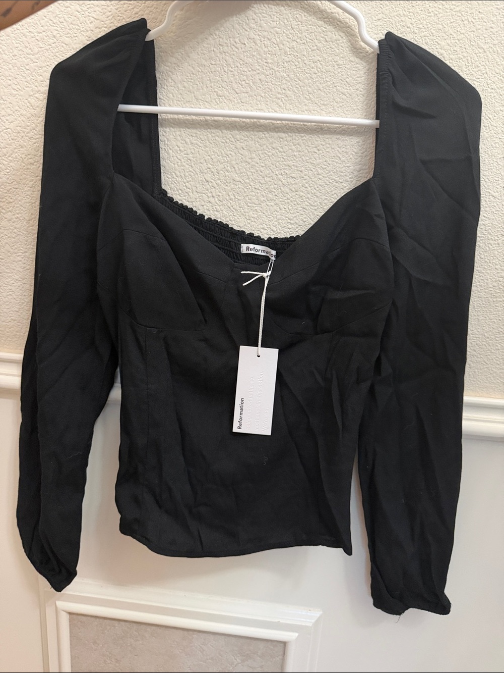 Reformation Reign Long-Sleeve Top NWT